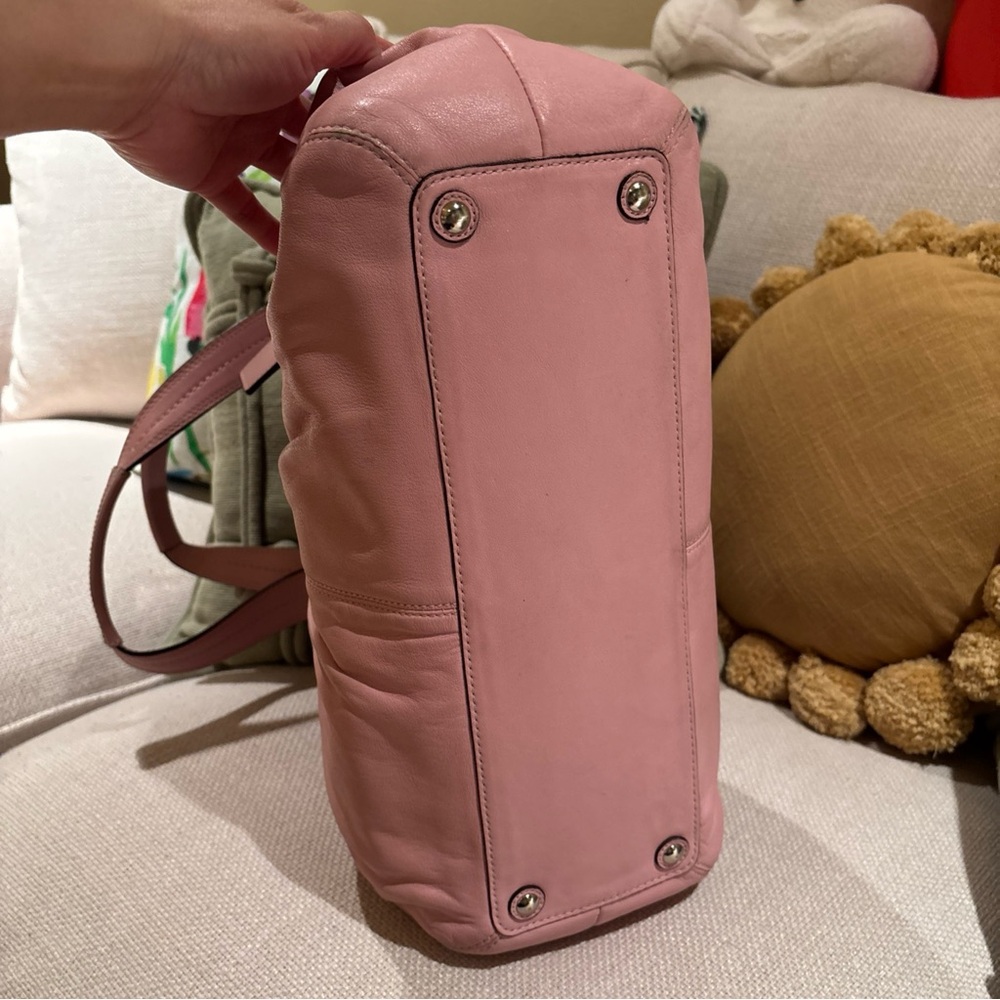 Coach SoHo Pink Shoulder Bag with Cherry Charm - Picture 5 of 12